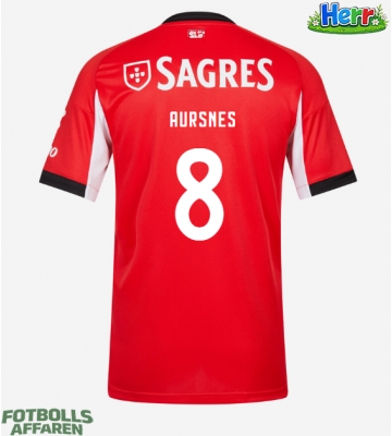 Benfica Fredrik Aursnes #8 Hemmatröja 2025-26 Kortärmad